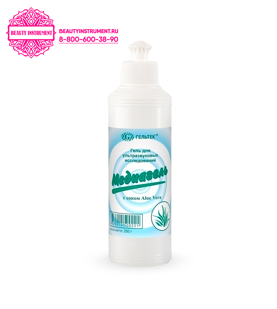 
                            Гель для ультразвуковых исследований "МЕДИАГЕЛЬ" с aloe vera, б/ц, Гельтек, 250 г.