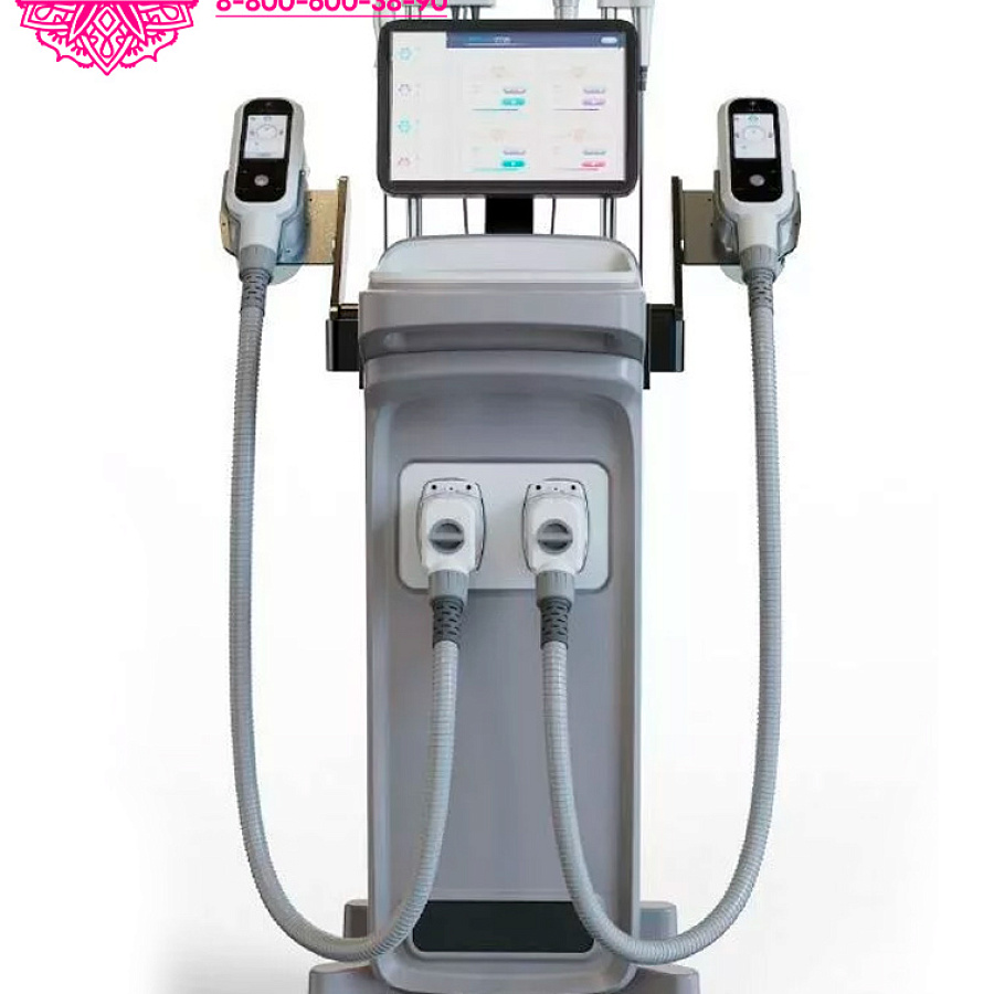 Аппарат криолиполиза 4 в 1 CRYOTEC 360multi: криолиполиз + кавитация + РФ по телу + РФ по лицу
