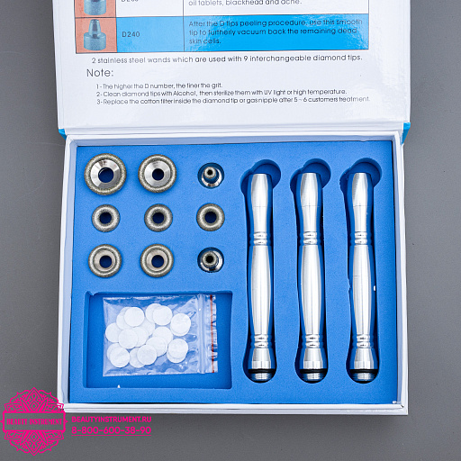 Купить Аппарат 4 в 1: Аква и газожидкостный пилинг , Алмазный пилинг, УЗЧ чистка Hydrafacial BYL H003A по цене 