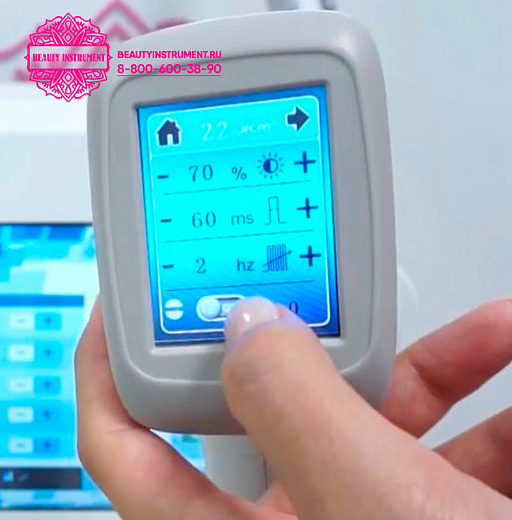 Купить Лазерный аппарат Super power 808 с сенсорной манипулой с 3 насадками по цене